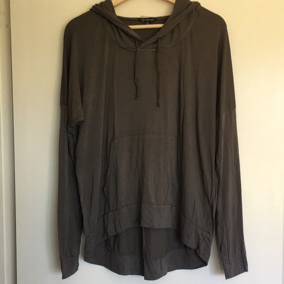 American Eagle Outfitters Hi-Lo Slouchy Hoodie Tee - Picture 2 of 12